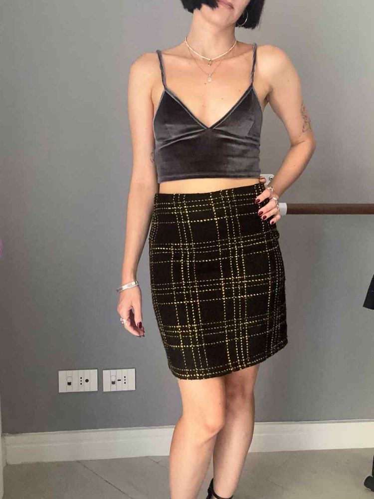 Other Black plaid skirt product image